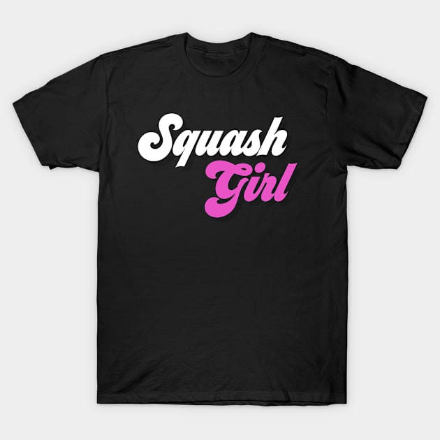 Squash Girl White & Pink T-Shirt by Sloop